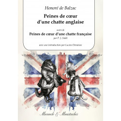 Peines de coeur d'une chatte anglaise