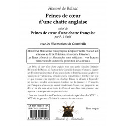 Peines de coeur d'une chatte anglaise
